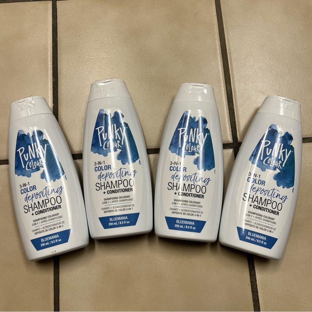 NEW Punky Colour Depositing Shampoo and Conditioner Bluemania Bundle
